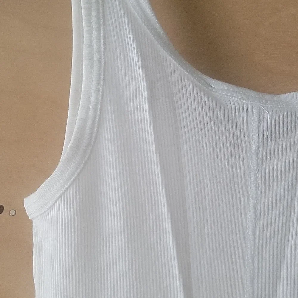 NWT XS White Vince Favorite Tank Modal Jersey Fitted Basic Soft BalletCore Long - Picture 8 of 10